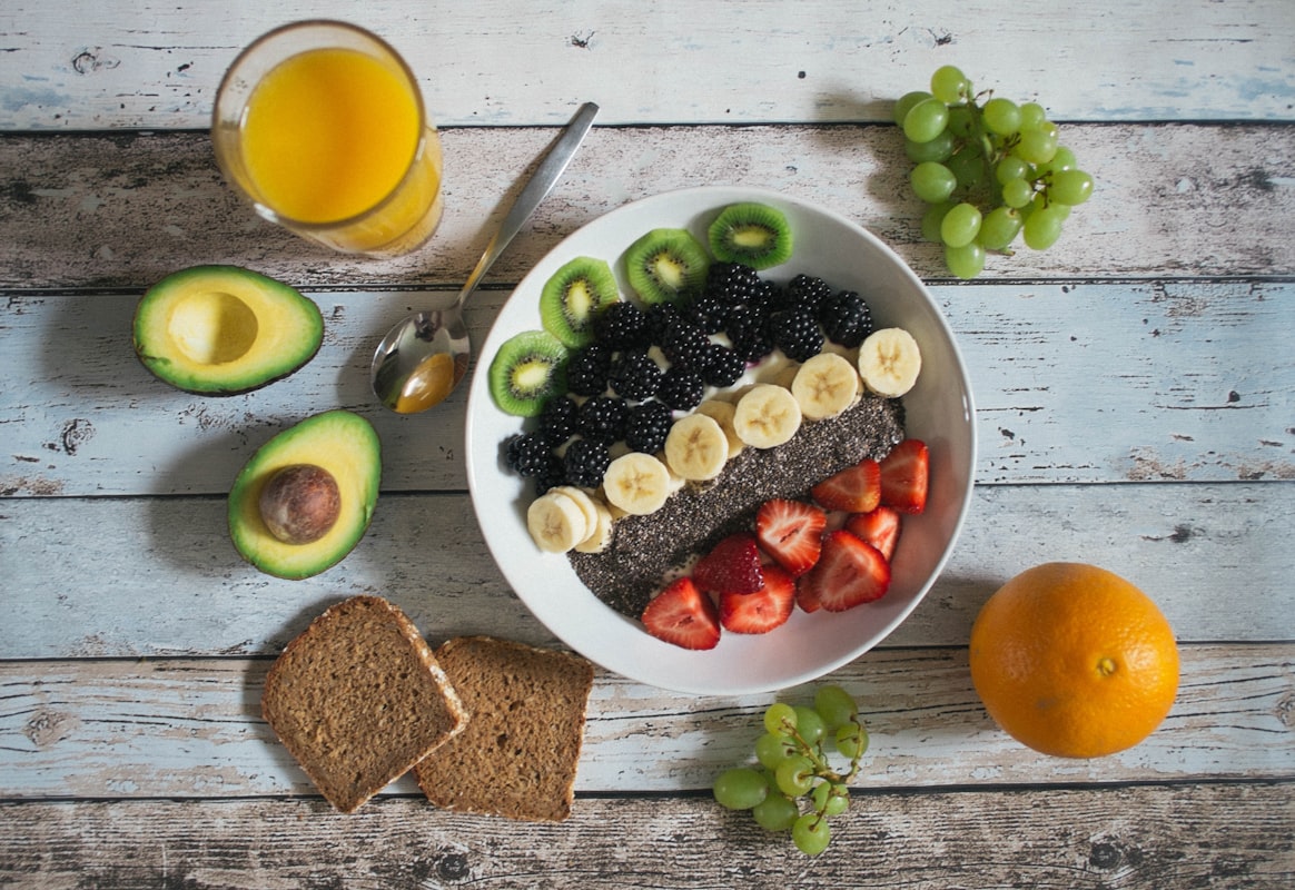 Nutritionist preparing wholesome meal ingredients